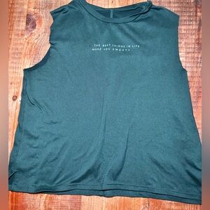 Women's Sleeveless Green Top